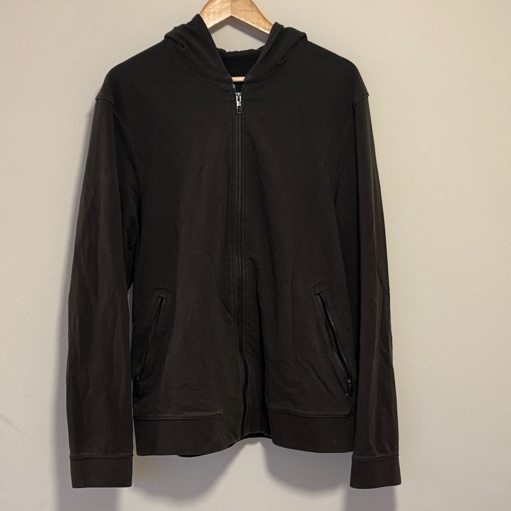 Lululemon Dark Green Zip-Up Hoodie